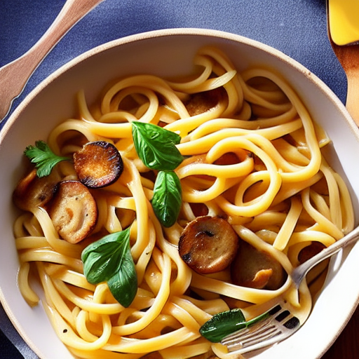 Pâtes à la Sauce de Cèpes