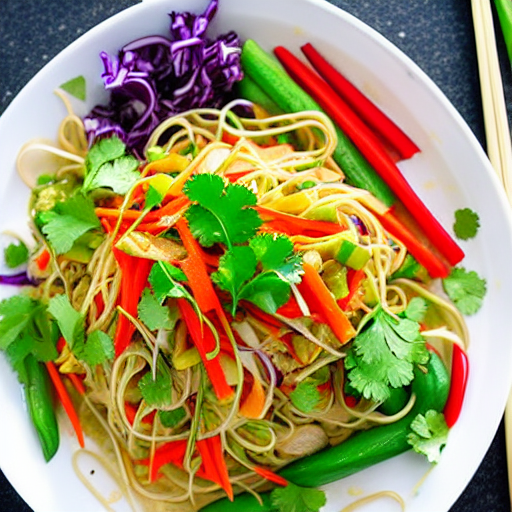 Yam Noodle Salad