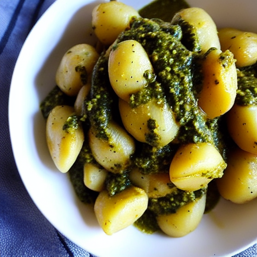 Gnocchi di Patate al Pesto di Alghe