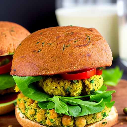 Zucchini and Chickpea Burger