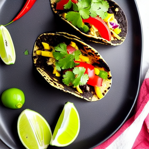 Spicy Black Bean Tacos