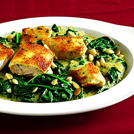 Halal Chicken and Spinach Bake Bowl
