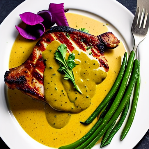 Pork Chops with Mustard Sauce