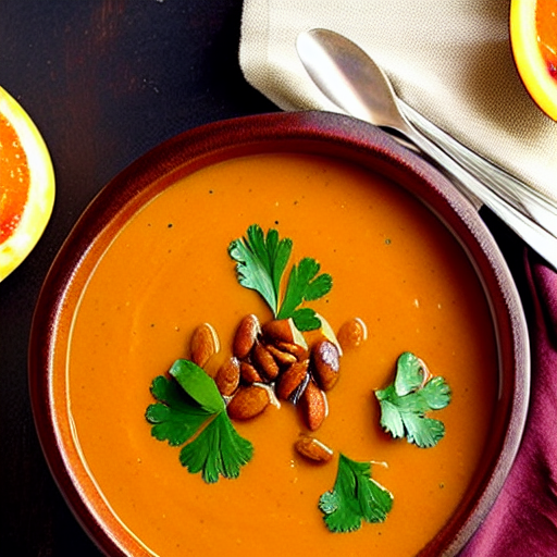 Sopa de Abóbora com Gengibre