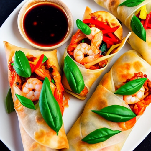 Prawn Spring Roll Pizza