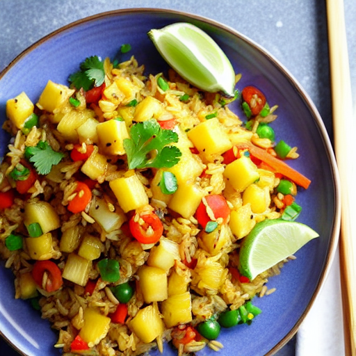 Vegetarian Pineapple Fried Rice