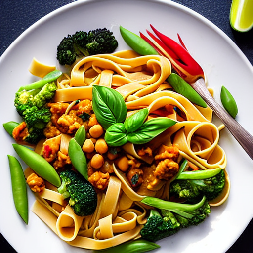 Fettuccine com Legumes