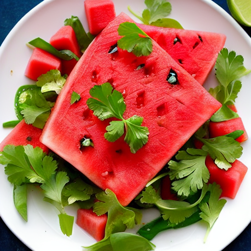 Spicy Watermelon Salad