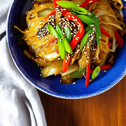 Korean Stir-fried Cabbage