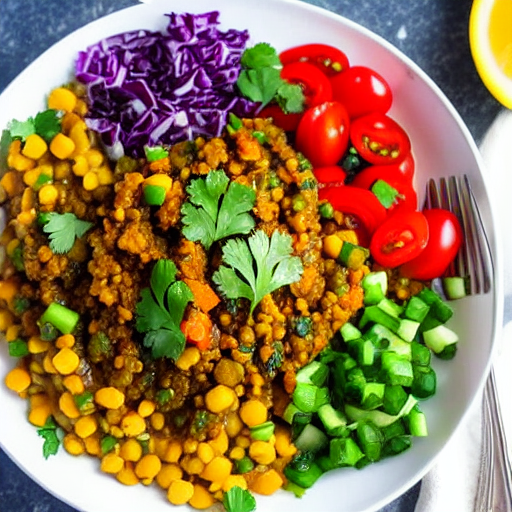 Keto Moroccan Lentil Salad