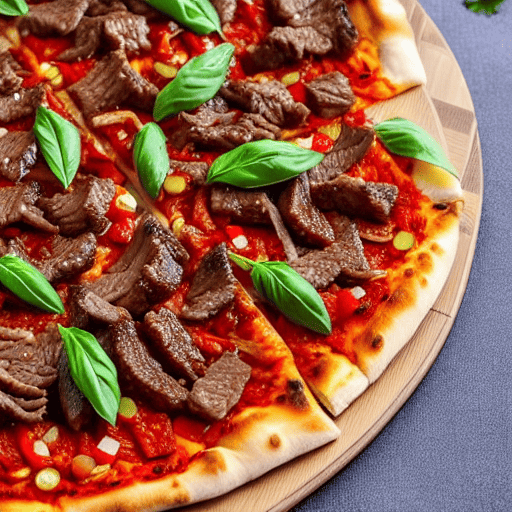 Lanzhou Beef Pizza