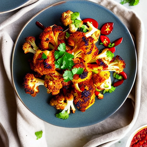 Harissa Roasted Cauliflower