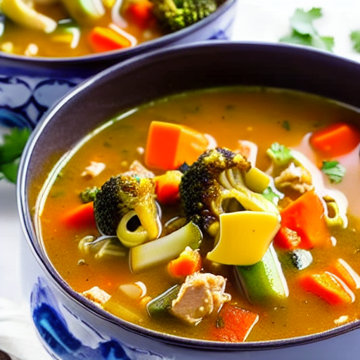 Keto Chicken and Vegetable Soup