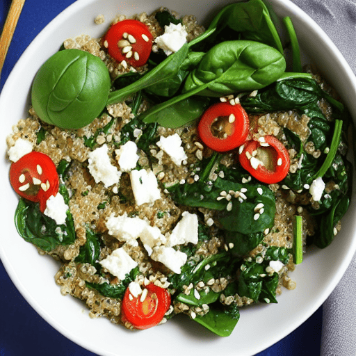 Savory Quinoa and Spinach Bowl