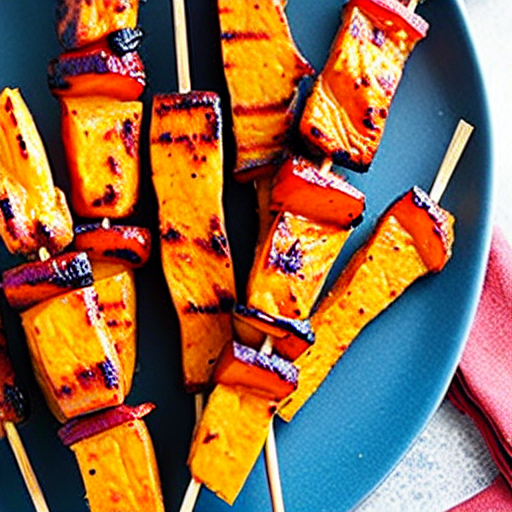Sweet Potato BBQ Skewers
