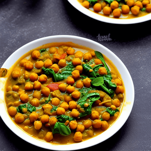 Chickpea and Spinach Curry with Lentils and Spinach and Chickpeas and Lentils and Spinach and Lentils