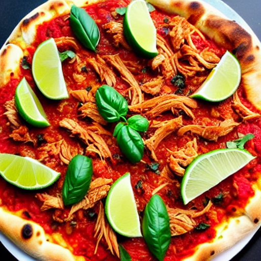 Pizza de Tinga de Pollo