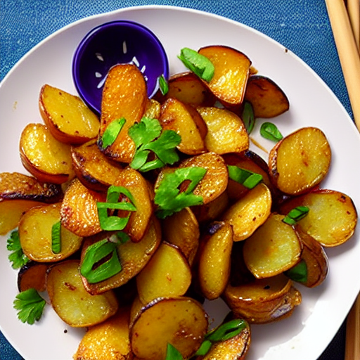 Crispy Garlic Potatoes