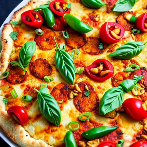 Kung Pao Cauliflower Pizza