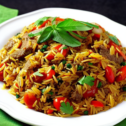 Beef and Rice Pilaf