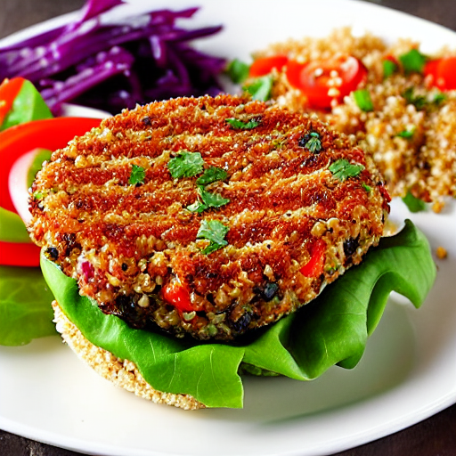 Crispy Quinoa Burger