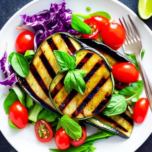 Grilled Eggplant Salad
