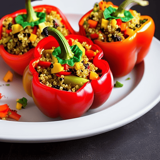 Stuffed Bell Peppers with Quinoa and Vegetables