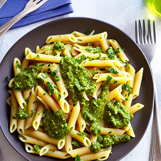Chicken and Vegetable Pasta with Pesto