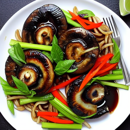 Korean Grilled Mushrooms