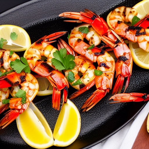 Langostinos a la Parrilla