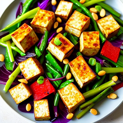 Baked Tofu Salad