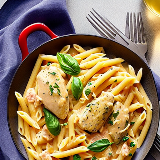 Pasta with Chicken and Cream