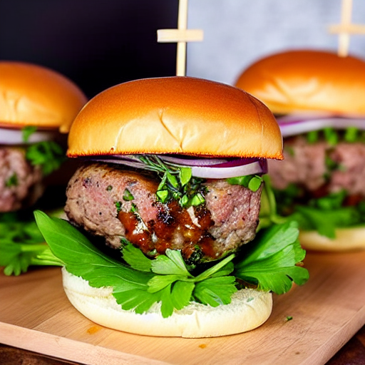 Pork Loukaniko Burger