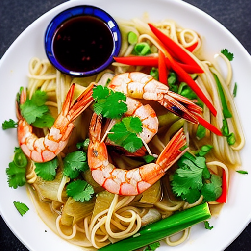 Bún Tôm Nướng Mắm Tỏi