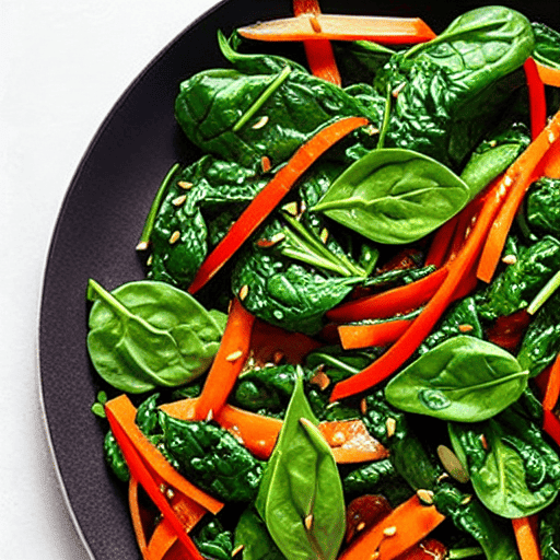 Garlic Stir-Fried Spinach