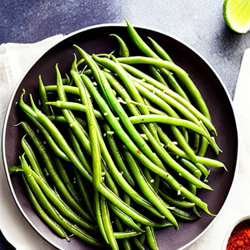 Spicy Garlic Green Beans