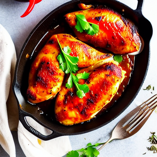 Pechugas de Pollo al Ajillo