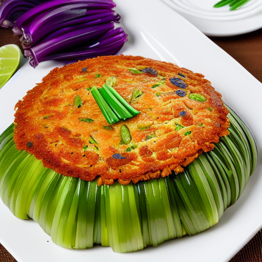 Vegetable Spring Onion Cake