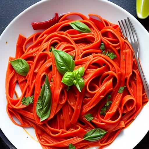 Vegan Roasted Red Pepper Pasta