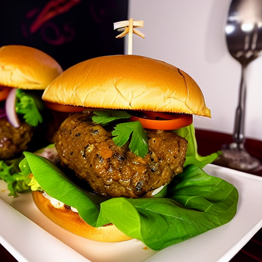 Massaman Lamb Burger