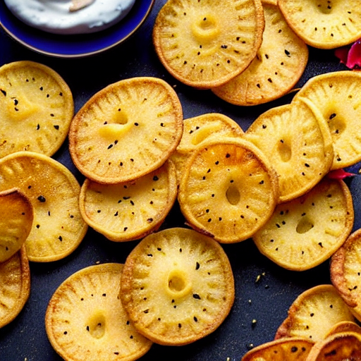 Baked Lotus Root Chips