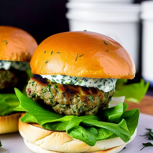 Herbed Tzatziki Burger