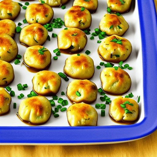 Baked Dumplings with Chives