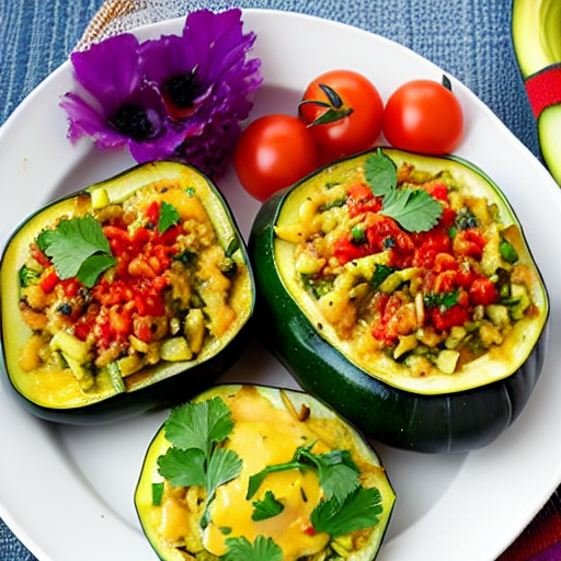 Provencal Stuffed Zucchini