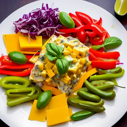 Ensalada de Pimientos y Queso