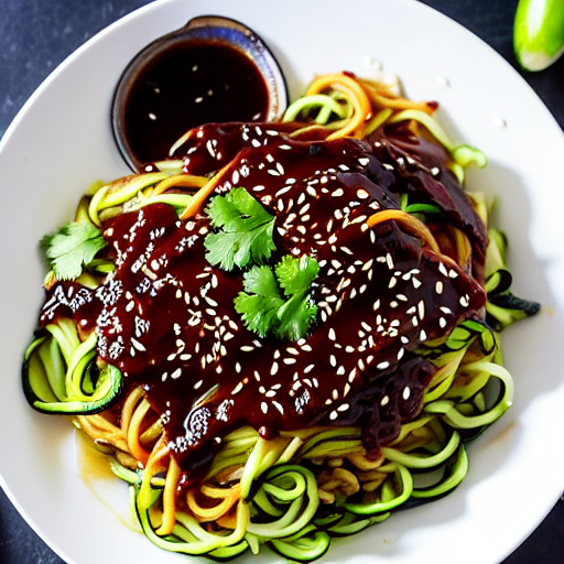 Jjajangmyeon (Zucchini Noodles)