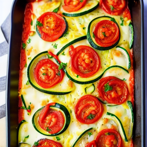 Seafood Zucchini Bake