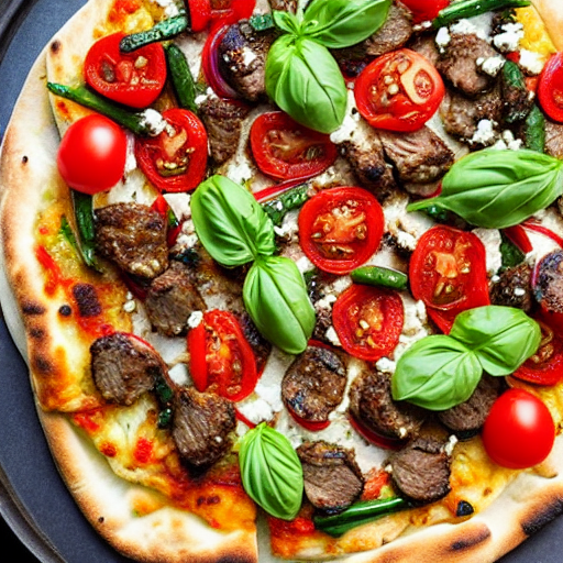 Mediterranean Lamb Pizza