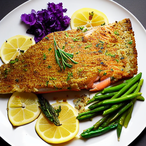 Baked Trout Almondine