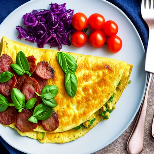 Keto Kavourmas Omelette
